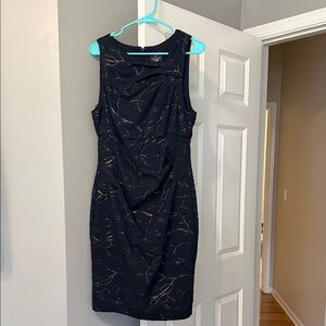 Elegant Black and Gold Women's Dress
